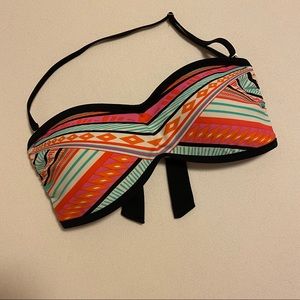 Jessica Simpson Printed Bathing Suit Bandeau Top